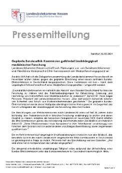 20240305PM Bundesethik-Kommission gefährdet Unabhängigkeit medizinischer Forschung.pdf