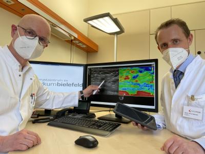 Prof. Dr. Werner Bader (l), PD Dr. Sebastian Wojinski