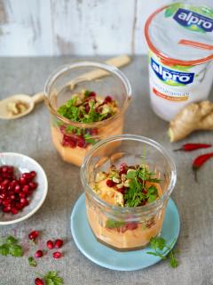 Herzhafter veganer Karottenjoghurt