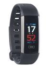 newgen medicals Fitness-Armband FBT-62.BD mit Farbdisplay, Blutdruck-Anzeige, Bluetooth, IP67