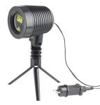 Lunartec Laser Projektor bewegter Sternen Regen Lichteffekt rot und gruen IP44