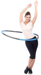 PEARL sports Hula-Hoop-Reifen mit Schaumstoff-Ummantelung & Massage-Noppen, 1,2 kg