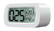 CASAcontrol PM2,5-Feinstaub-Messgerät mit Temperatur- und Luftfeuchtigkeitsanzeige