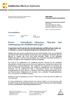 270922_Pressemitteilung_Forum - Gesundheit_Diagnose, Therapie und Vorbeugung von Gefäßerkrankung.pdf