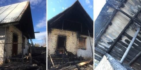 Königreichssaal in Scheschart, Republik Komi/Russland, nach Brandstiftung © Foto: Webseite Jehovas Zeugen