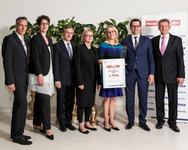 V.l.:  Wolfgang Michel (kfz-betrieb), Andrea Hansen (Christoph Kroschke GmbH), Dr. Rainer Allinger (Daimler AG Mercedes-Benz Cars Vertrieb Deutschland (MBD), Konstanze Fiola (Daimler AG Mercedes-Benz Cars Vertrieb Deutschland (MBD), Petra Hardeweg (Beresa GmbH & Co. KG), Thomas Spiegelhalter (Beresa GmbH & Co. KG), Hans-Heiner Lüdemann (Bank Deutsches Kraftfahrzeuggewerbe GmbH) (Fotohinweis: Stefan Bausewein)