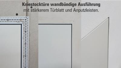 Wandbündige Ausführung