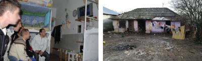 Gefangene schauen HopeTV in der Zelle - Behausung der Familie eines Gefangenen vor der Sanierung