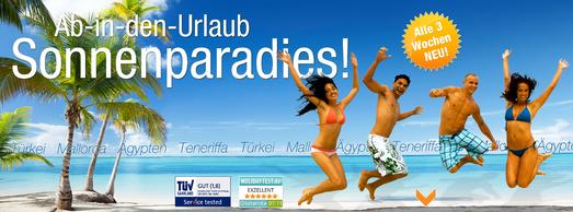 Facebook-Gewinnspiel: ab-in-den-urlaub.de schickt Gewinner ins "Sonnenparadies"