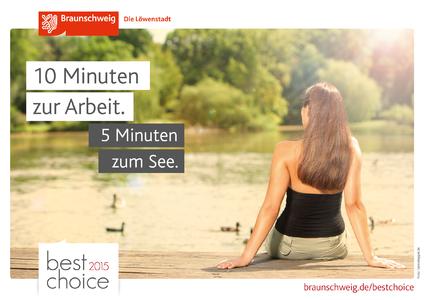 Die Kampagne „best choice“ der Braunschweig Stadtmarketing GmbH zeigt Braunschweigs Vorteile als Arbeits- und Lebensstandort auf.