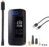 AGT Mini-Akku-Kompressor-Luftpumpe ALP-115 mit LED-Display, 2.000 mAh, 150 psi