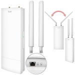 7links Outdoor-WiFi-6-Repeater WLR-1260, bis 3.000 Mbit/s, Dual-Band, 10 dBi, IP65