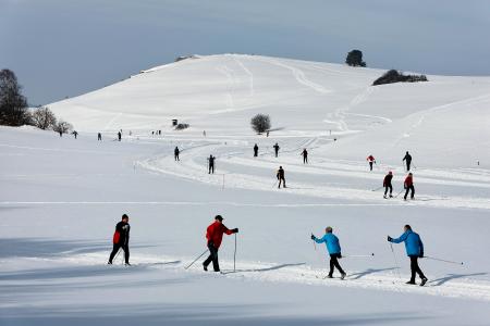 Langläufer Schwäbische Alb (Fotograf Manfred Grohe)