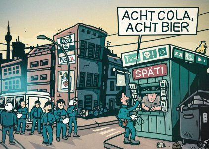 Acht Cola, acht Bier – Mathieu Swoboda - Querformat