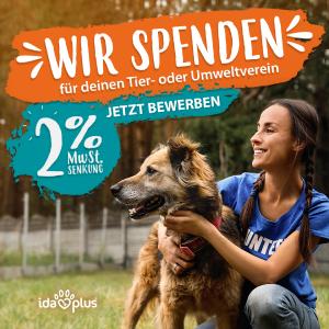 Mit Ida Plus für deinen Tier- oder Umweltverein spenden