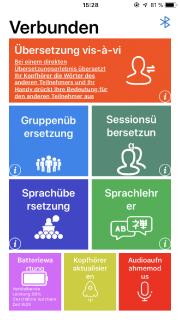 Callstel 2in1-Live-Übersetzer IHS-680.tl und In-Ear-Mono-Headset, kabellos, Bluetooth, App