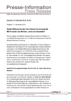 PM_Sobek-Stiftung würdigt international herausragende MS-Forscher_2015.pdf