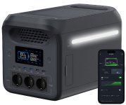 revolt Tragbare Powerstation & Solar-Generator HSG-600, 1.229 Wh, USV, App, 1.800 Watt