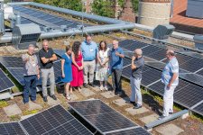 Einweihung der Photovoltaikanlage auf Haus I