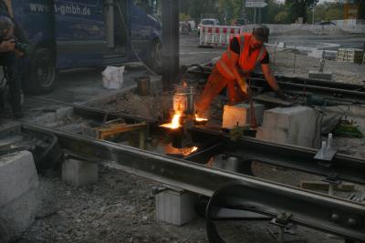 Stadtbahn Rotteckring: Letzte Schweißnaht geschlossen