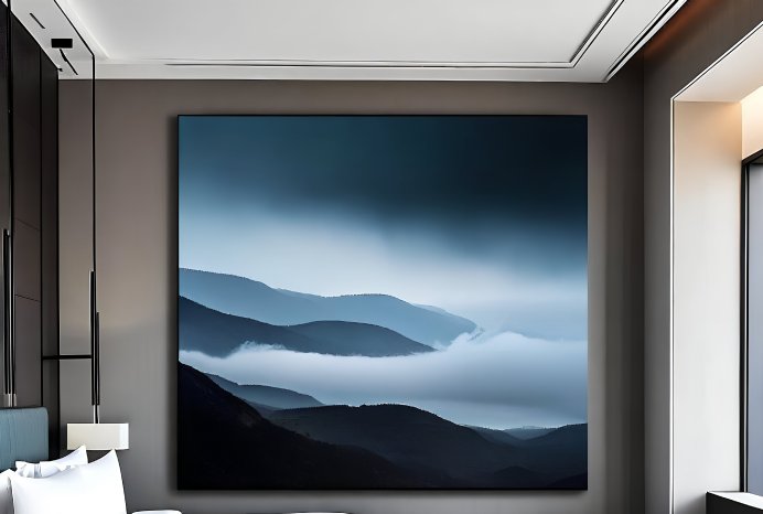 Brandqueen Schallschutzwand blau Natur Hotelzimmer seidig.jpg