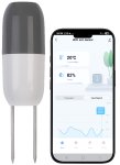 Royal Gardineer Smarter WLAN-2in1-Bodenfeuchtigkeits- und Temperatursensor SUN-155 mit App
