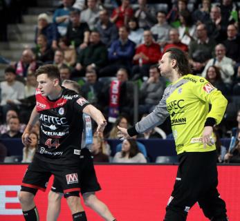 HC Erlangen: Bergischer HC 26:18 – Christoph Steinert und Nikolas Katsigiannis / (HJKrieg, Erlangen)