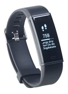 PEARL Fitness-Armband, GPS-Streckenverlauf, Puls, 13 Sportarten, App, IP67