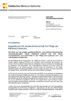 020523_PM_Doppelspitze für die Berufsfachschule für Pflege am Klinikum Karlsruhe.pdf