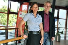 Präsidentin Dr. Muriel Helbig und Vorgänger im Amt Prof. Dr. Stefan Bartels / Foto: Pressestelle FHL