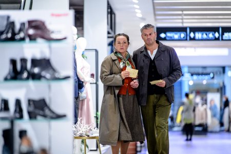 Gabriele Völsch und Markus Voigt zum Schauspiel Jeder stirbt für sich allein von Hans Fallada. Premiere in Greifswald ist am 24.09.2021 © Peter van Heesen