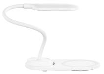 PEARL LED-Schwanenhals-Leuchte, Qi-kompatibel 10 Watt, USB, 3 Lichtfarben, 300lm