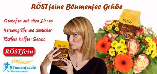 Blumenfee-Der Blumenversand und RÖSTfein Kaffee Kooperation 2014