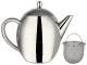 Rosenstein & Söhne Edelstahl-Teekanne mit Siebeinsatz, 1,75 Liter, spülmaschinenfest