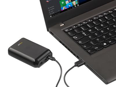 revolt USB-Powerbank PB-210 mit 10.000 mAh, 2 USB-Ports, 2,4 A, 12 Watt