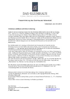 2012-03-22 Gleimhaus-Jubiläum und Gleim-Geburtstag, Pressemitteilung des Gleimhauses Halber.PDF