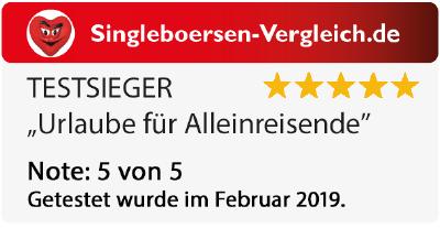 Testsieger von Reisen für Alleinreisende