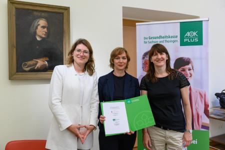 (Foto: Maik Schuck). Von links nach rechts: Alexandra Krumbein, Christiane Kraft und Christine Gurk