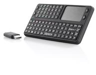 GeneralKeys Mikro-Multimedia-Funktastatur mit Touchpad 