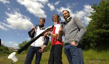 Piloten beim Tontaubenschießen