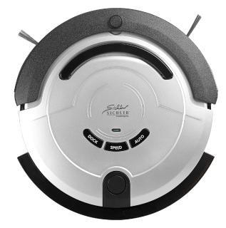 Sichler Haushaltsgeräte Staubsauger-Roboter PCR-3500 mit Bürst- & Wischfunktion, 200 ml Wassertank