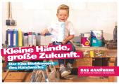 Ob Bäcker, Maler oder Augenoptiker: Das Handwerk bietet über 130 spannende Arbeitsfelder, die es zu entdecken gilt. (Quelle: www.amh-online.de/kita-wettbewerb)