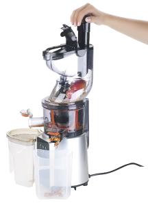 Rosenstein & Sohne Digitaler Slow Juicer & Kaltpress-Entsafter f. ganze Fruchte, 8 Programme ...
