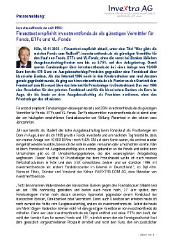 FINANZtest empfiehlt Investmentfonds.de erneut als gýÿnstigen Vermittler fýÿr Fonds - ETFs .pdf