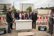 .v.l.n.r.: Markus Heming, Petra Wörner, Klaus Stapf, Bärbl Mielich, Dr. Frank Mentrup, Prof. Dr. Hans-Jürgen Hennes, Markus Riester / Bildquelle: Petra Geiger 