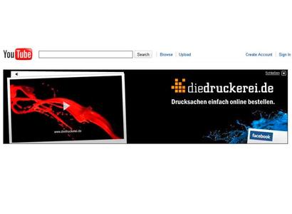 diedruckerei.de wirbt mit TV-Spot auf YouTube