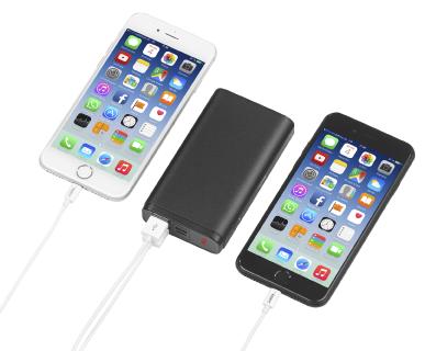 revolt Powerbank PB-510.pd, Quick Charge 3.0 & USB Typ C PD, 10.000 mAh, bis 3 A, 18 Watt, Copyright: PEARL.GmbH / www.pearl.de.