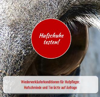 Hufschuhanzieher Hufschuhe testen