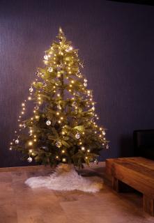Lunartec WLAN-Tannenbaum-Überwurf-Lichterkette mit App, 6 Girlanden, 180 LEDs