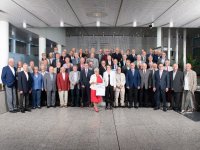 In Wiesloch wurden die Goldenen Meisterinnen und Meister der Jahrgänge 1970 bis 1972 vom Präsidenten der Handwerkskammer Mannheim Rhein-Neckar-Odenwald geehrt und erhielten den Goldenen Meisterbrief. / Foto: Thomas Rittelmann